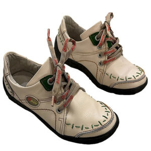 TMA Eyes Shoes Leather Lace Up Retro Comfort walking Sneaker Womens size 6.5